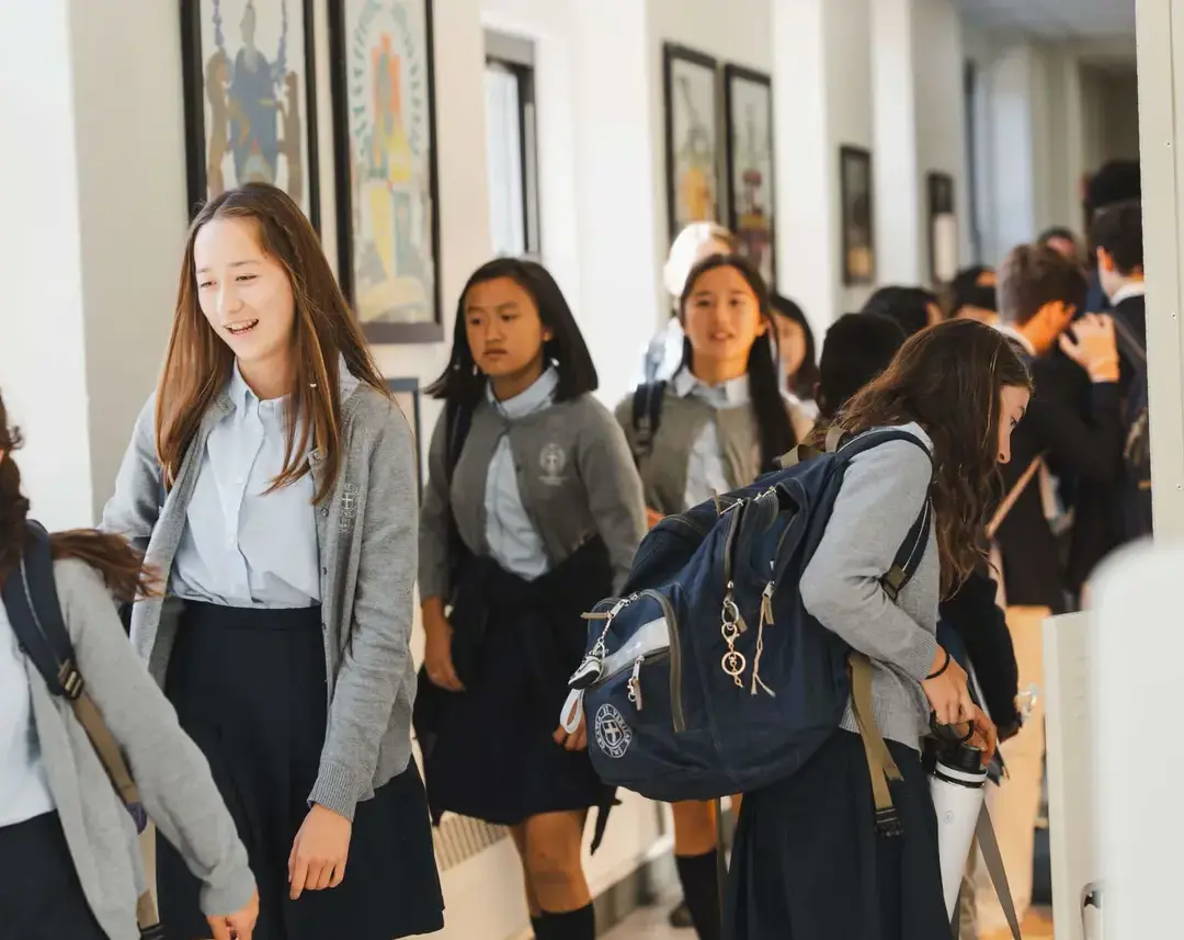 Students walking through the corridors at The Wilberforce School.